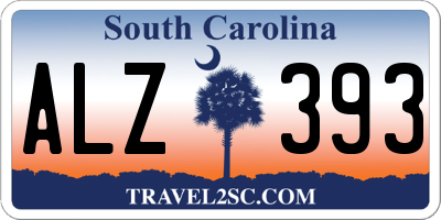 SC license plate ALZ393