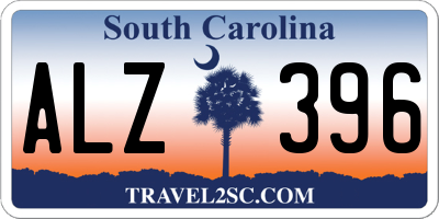 SC license plate ALZ396