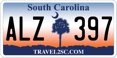 SC license plate ALZ397