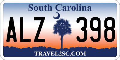 SC license plate ALZ398