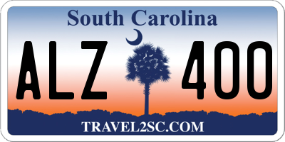 SC license plate ALZ400