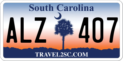 SC license plate ALZ407