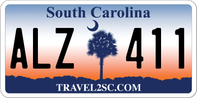 SC license plate ALZ411