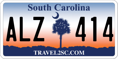 SC license plate ALZ414