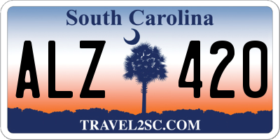 SC license plate ALZ420