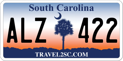 SC license plate ALZ422