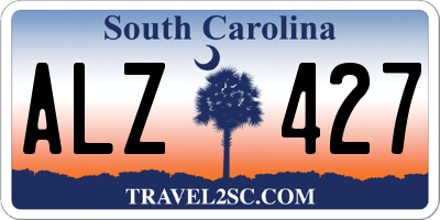SC license plate ALZ427