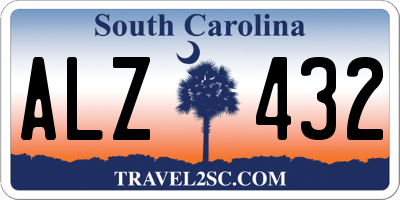SC license plate ALZ432