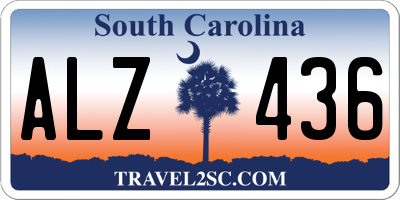 SC license plate ALZ436
