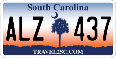 SC license plate ALZ437