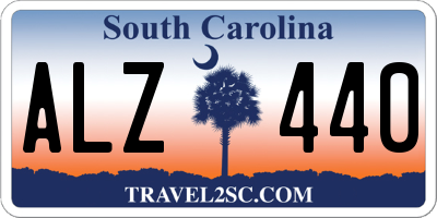 SC license plate ALZ440