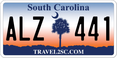 SC license plate ALZ441