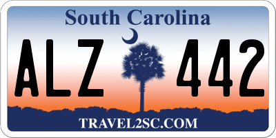 SC license plate ALZ442