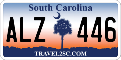 SC license plate ALZ446