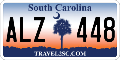 SC license plate ALZ448