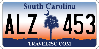 SC license plate ALZ453
