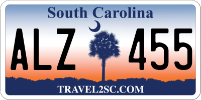 SC license plate ALZ455