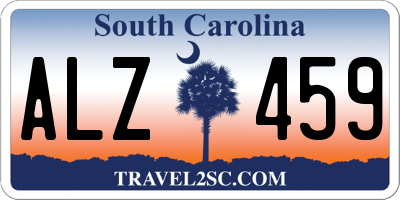 SC license plate ALZ459