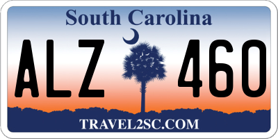 SC license plate ALZ460