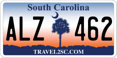 SC license plate ALZ462