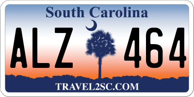 SC license plate ALZ464