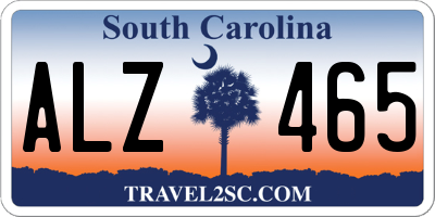SC license plate ALZ465