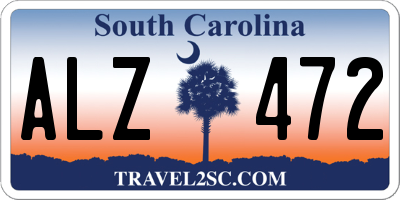 SC license plate ALZ472
