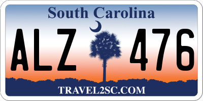 SC license plate ALZ476