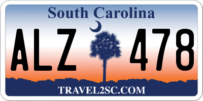 SC license plate ALZ478