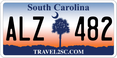 SC license plate ALZ482