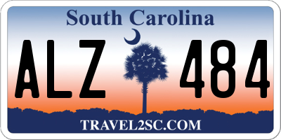 SC license plate ALZ484