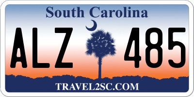 SC license plate ALZ485