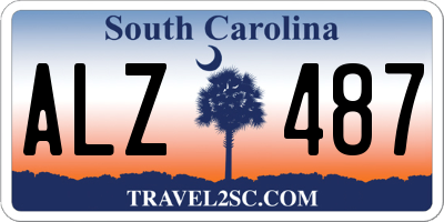 SC license plate ALZ487