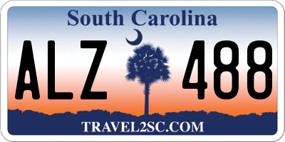 SC license plate ALZ488
