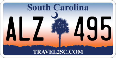 SC license plate ALZ495