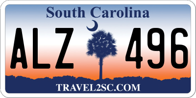 SC license plate ALZ496