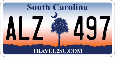 SC license plate ALZ497
