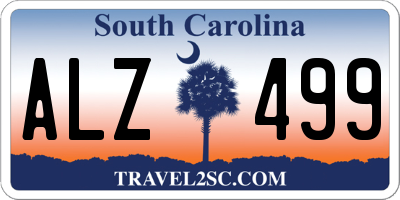 SC license plate ALZ499