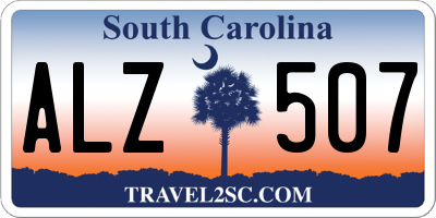 SC license plate ALZ507