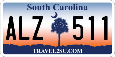 SC license plate ALZ511