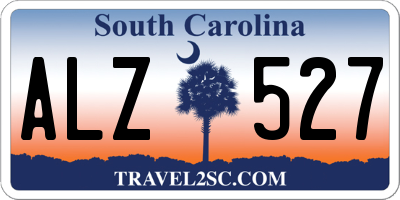 SC license plate ALZ527