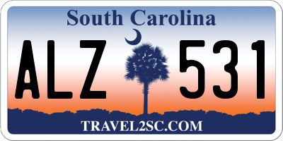 SC license plate ALZ531