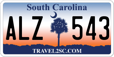 SC license plate ALZ543