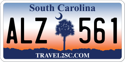 SC license plate ALZ561