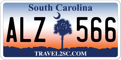 SC license plate ALZ566