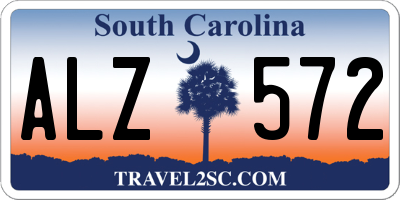 SC license plate ALZ572