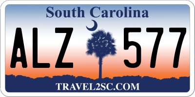 SC license plate ALZ577