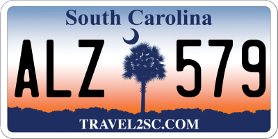SC license plate ALZ579