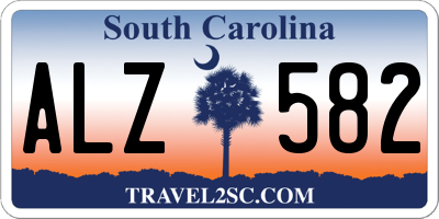 SC license plate ALZ582