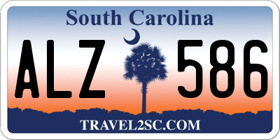 SC license plate ALZ586